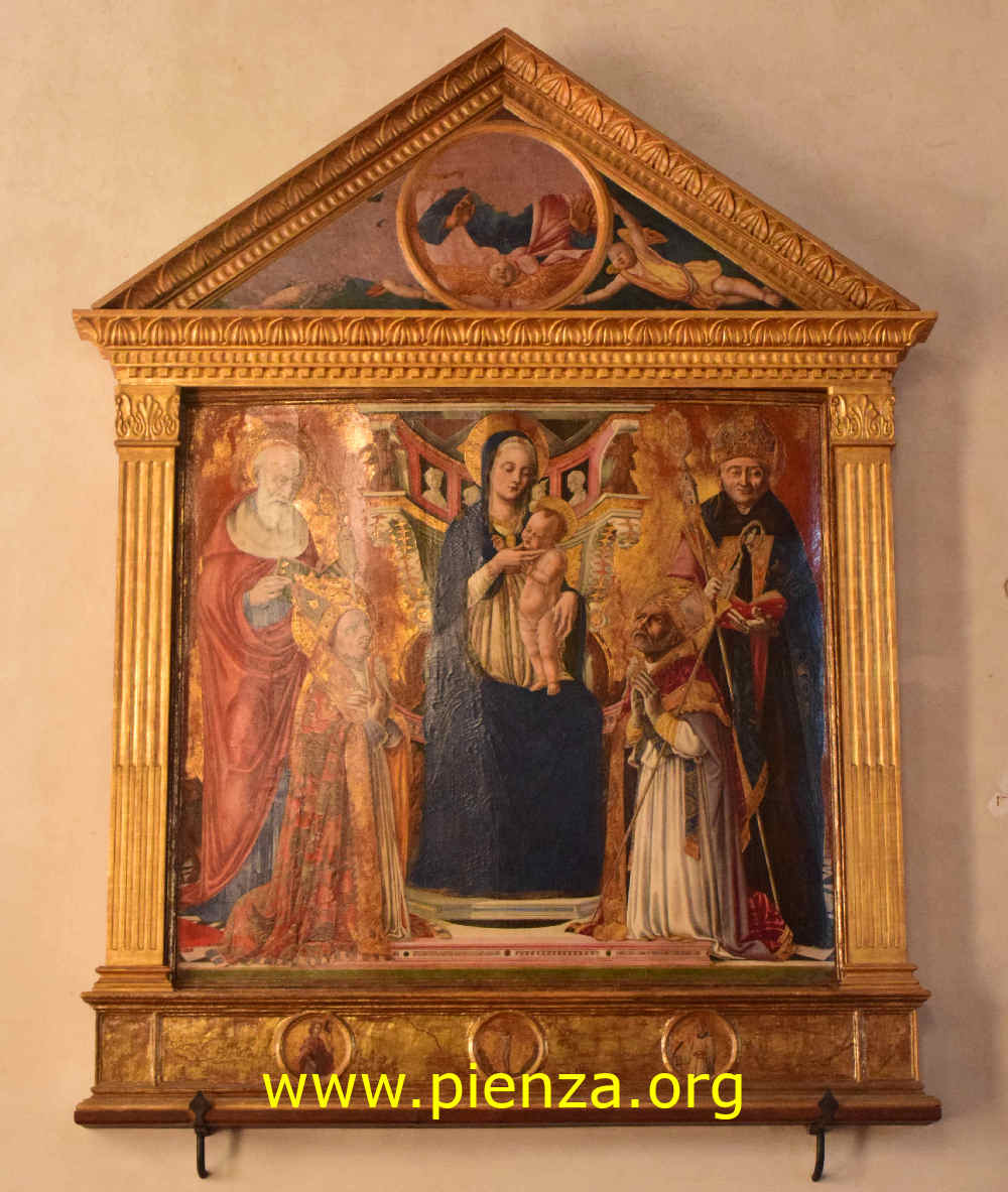 Matteo di Giovanni Madonna in Trono con Bambino tra i Santi Agostino, Girolamo, Martino e Nicola