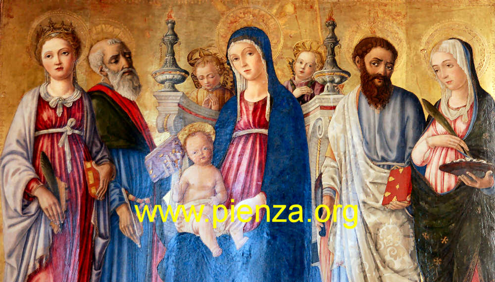 Madonna in Trono con Bambino tra i Santi Bartolomeo, Caterina, Lucia e Matteo